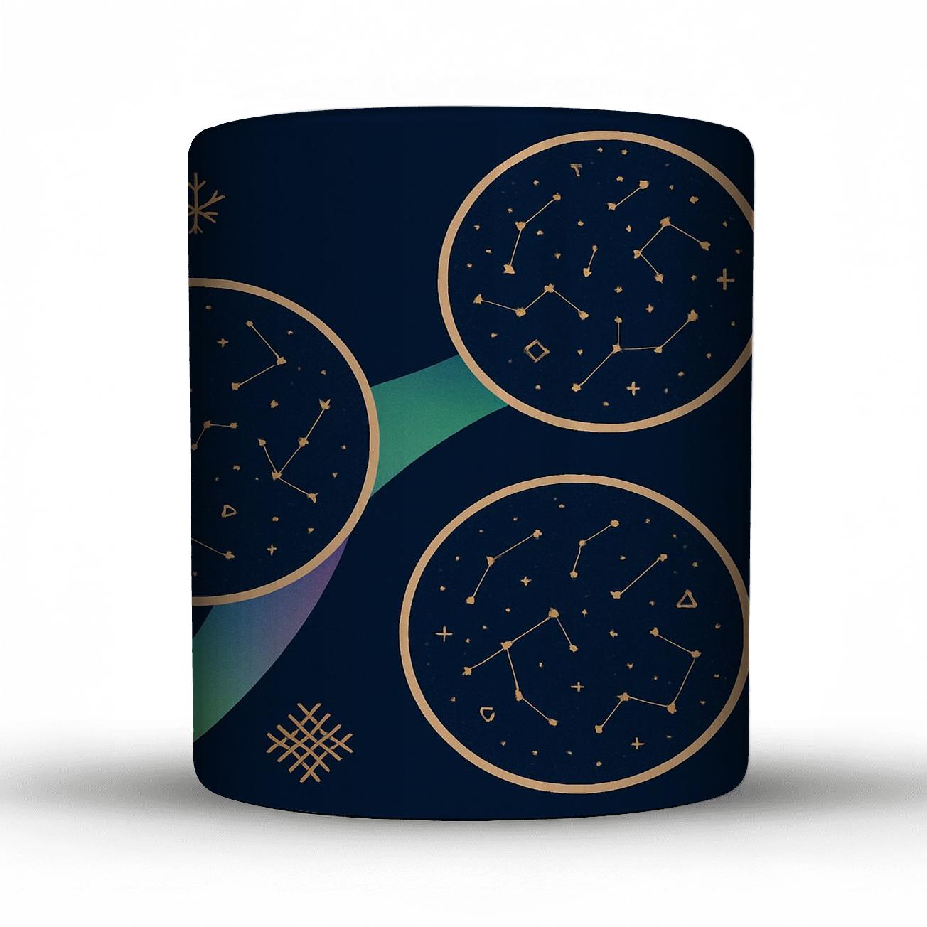 Aurora Bread And Star Maps Midwinter Feast Meets Ethiopian New Year premium drinkware mugs