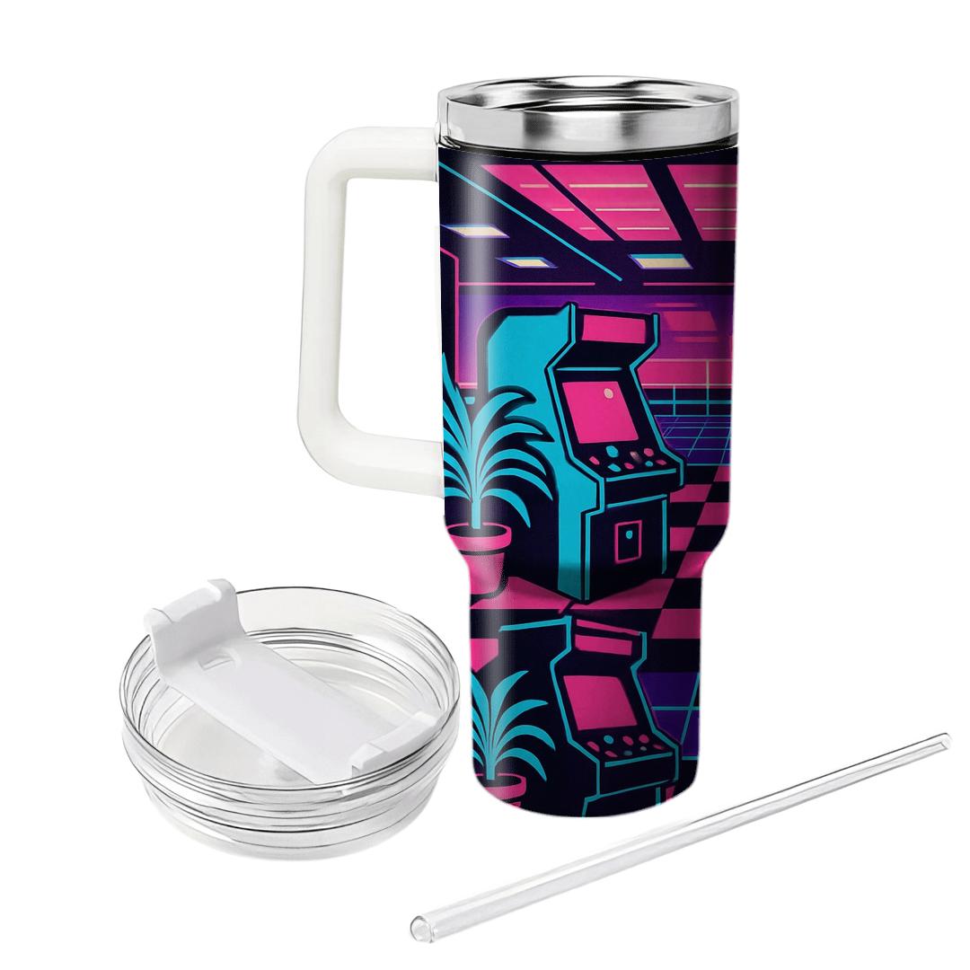 Mall Arcade Glow Grid unique tumblers
