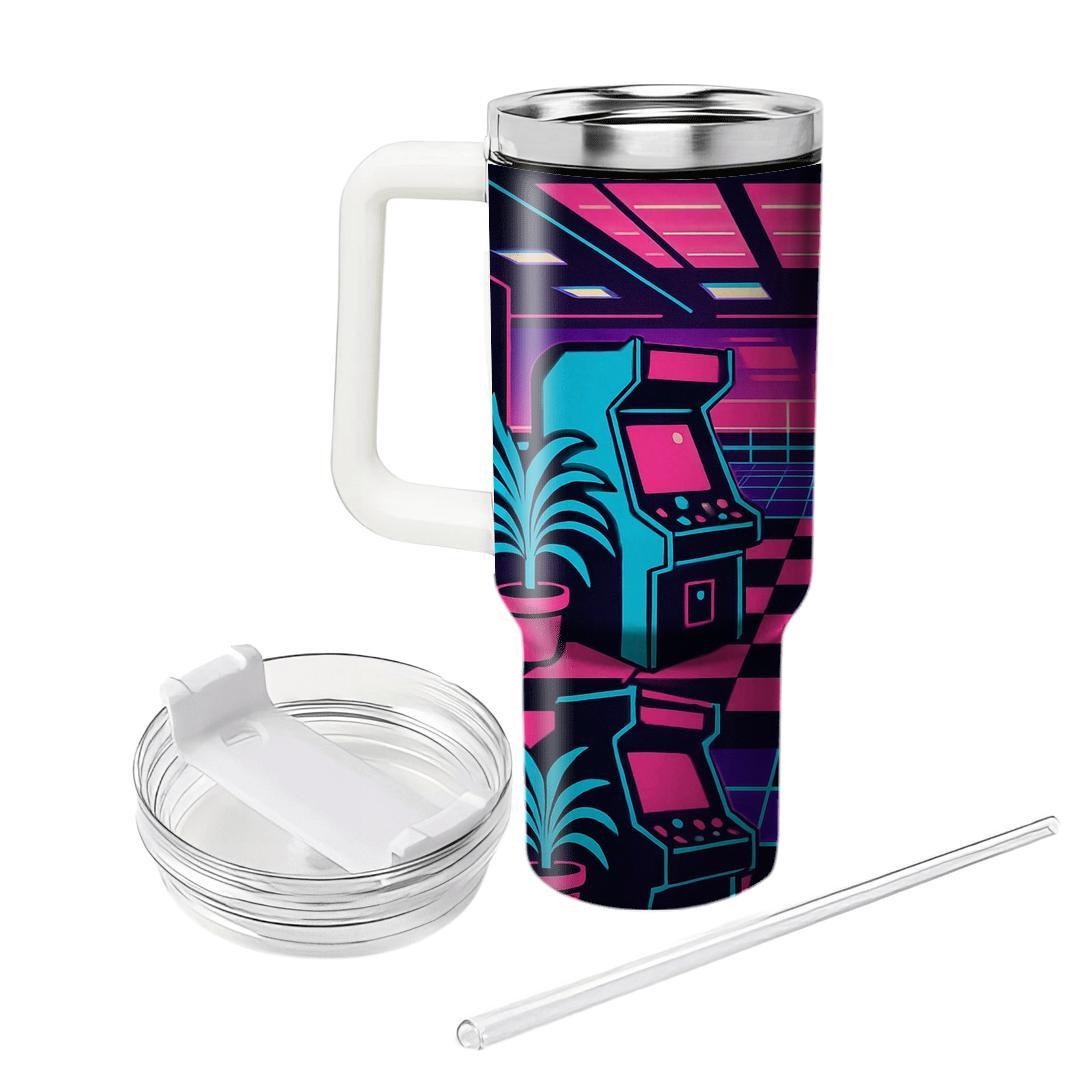 Mall Arcade Glow Grid unique tumblers