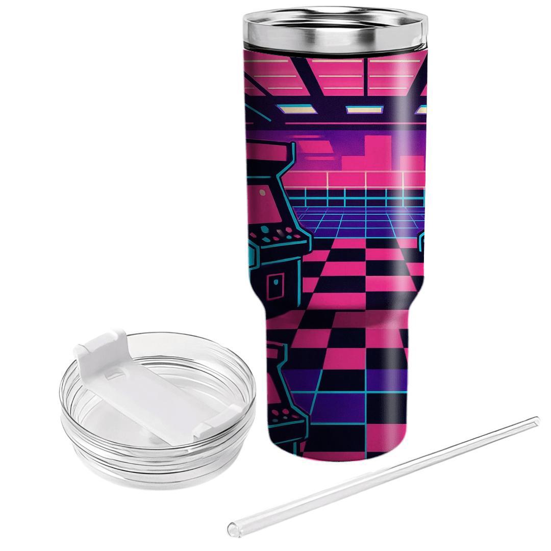 Mall Arcade Glow Grid unique tumblers