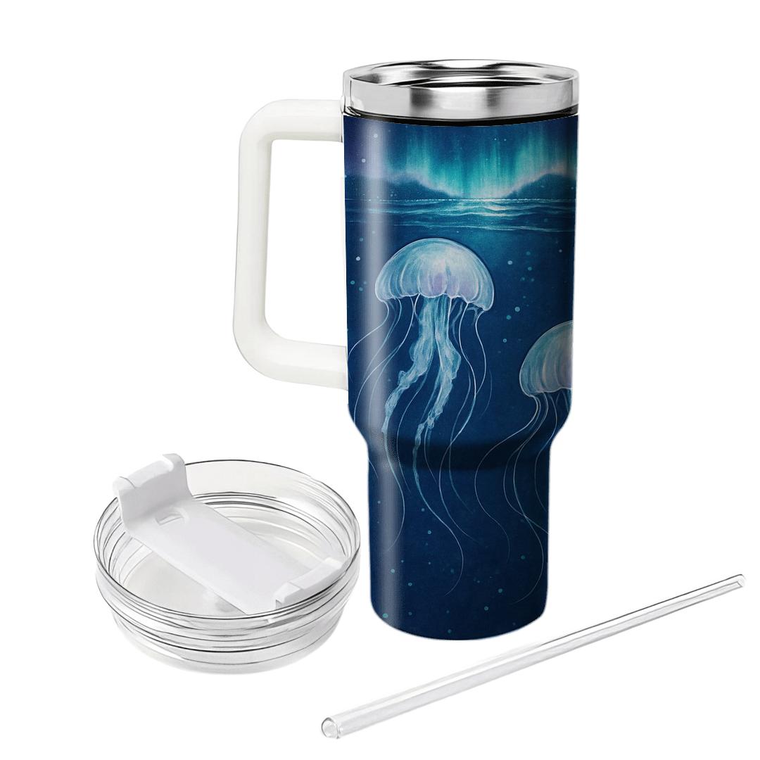Aurora Jellyfish Ballet custom tumblers