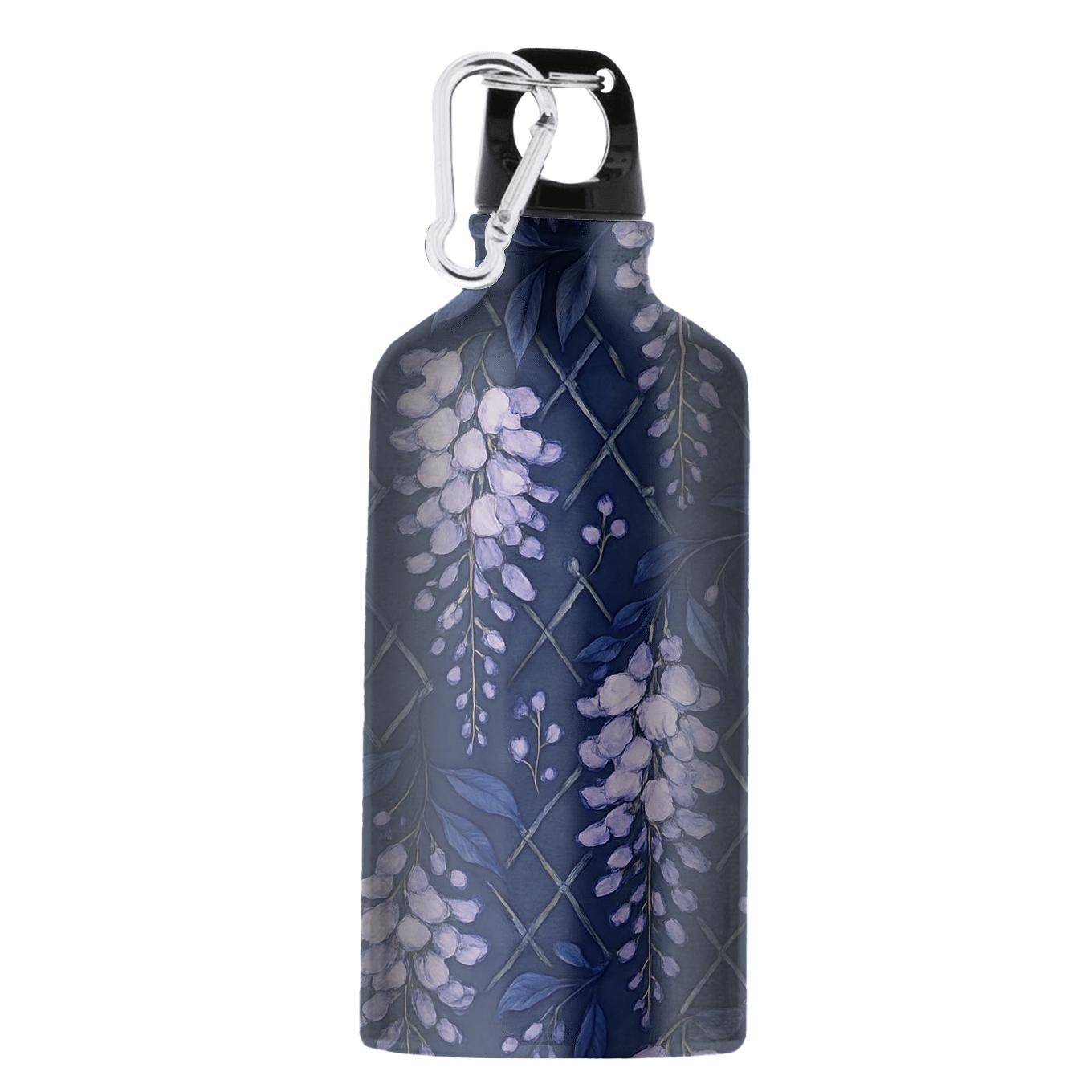 Moonlit Wisteria Lattice portable sports bottles