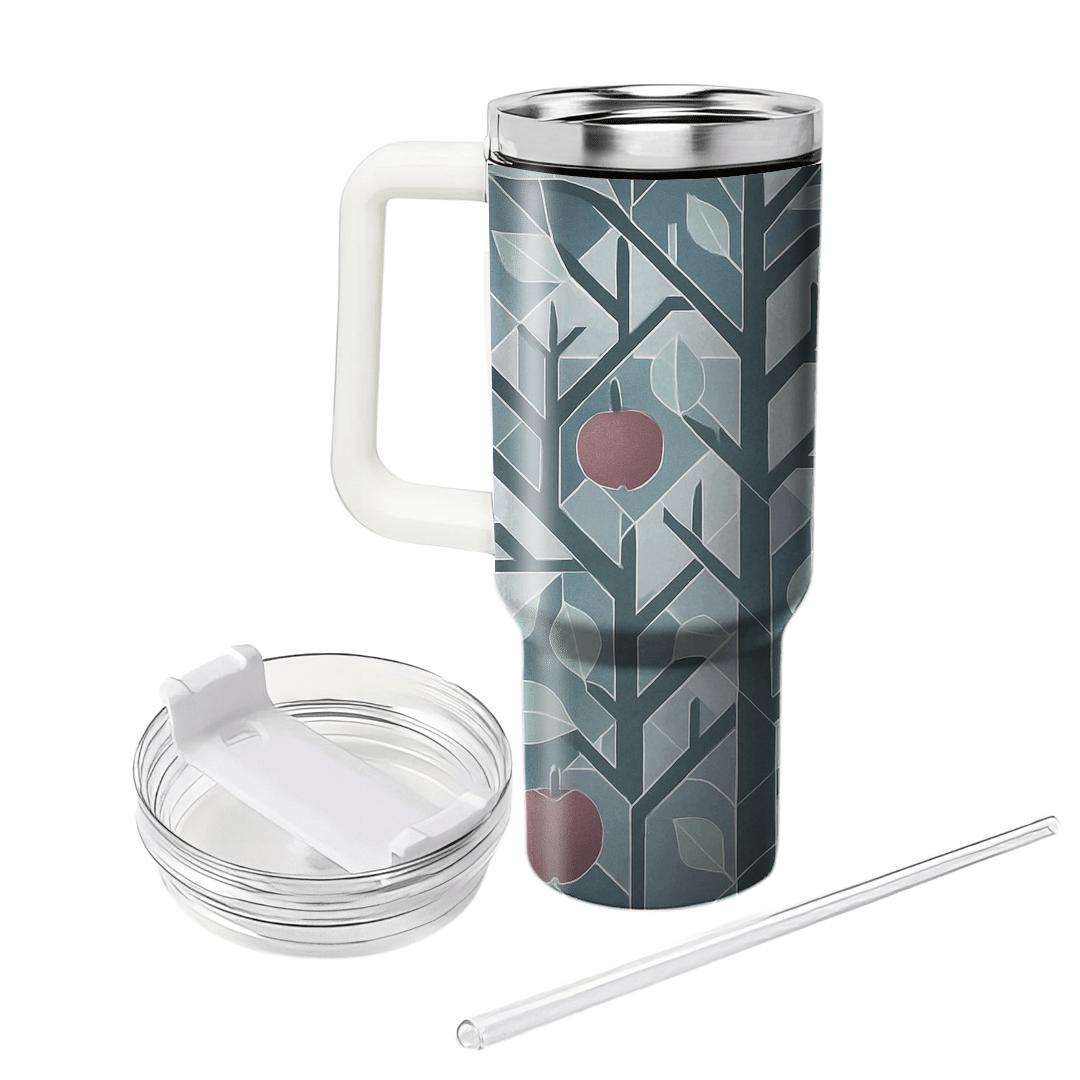 First Frost Orchard Geometry travel tumblers