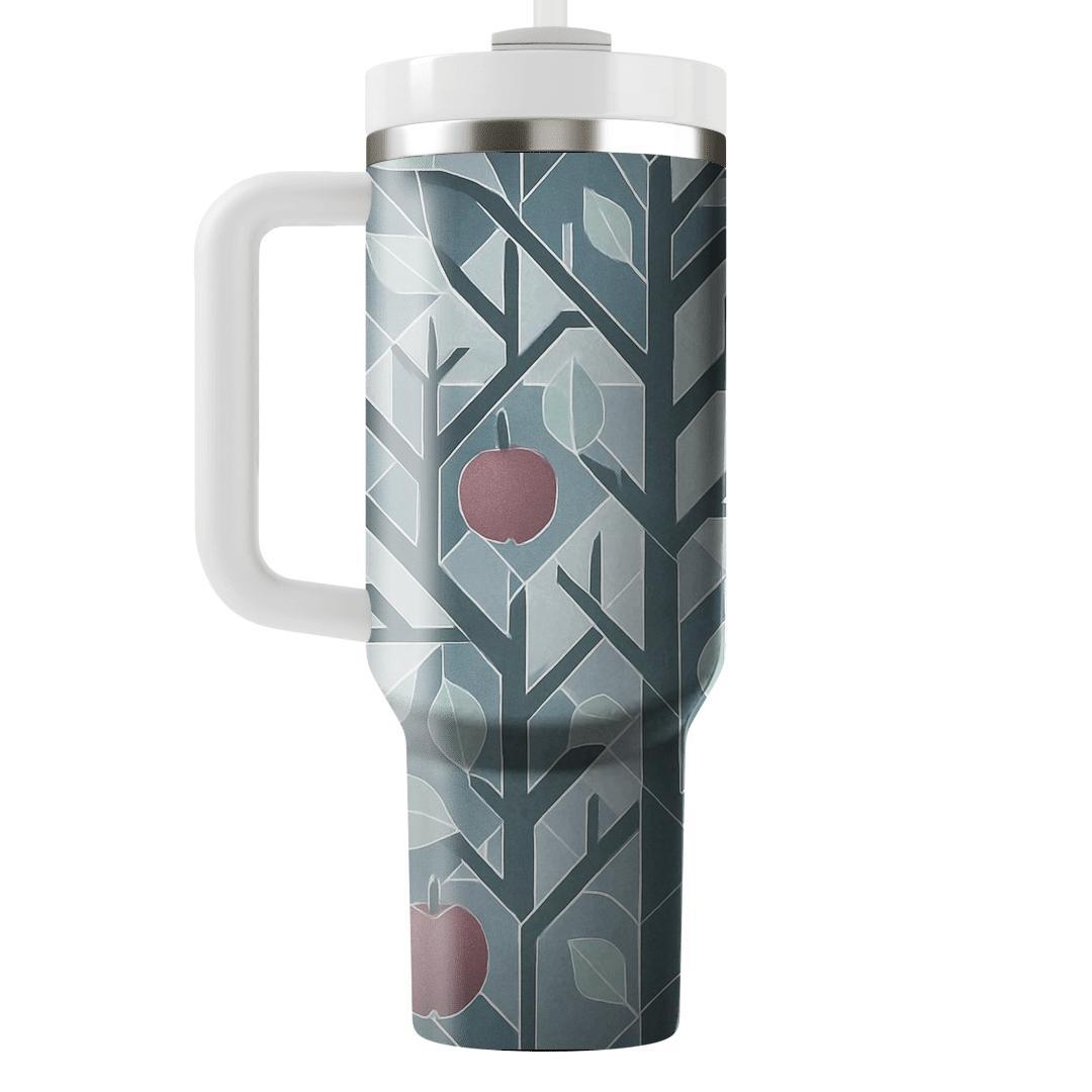 First Frost Orchard Geometry travel tumblers