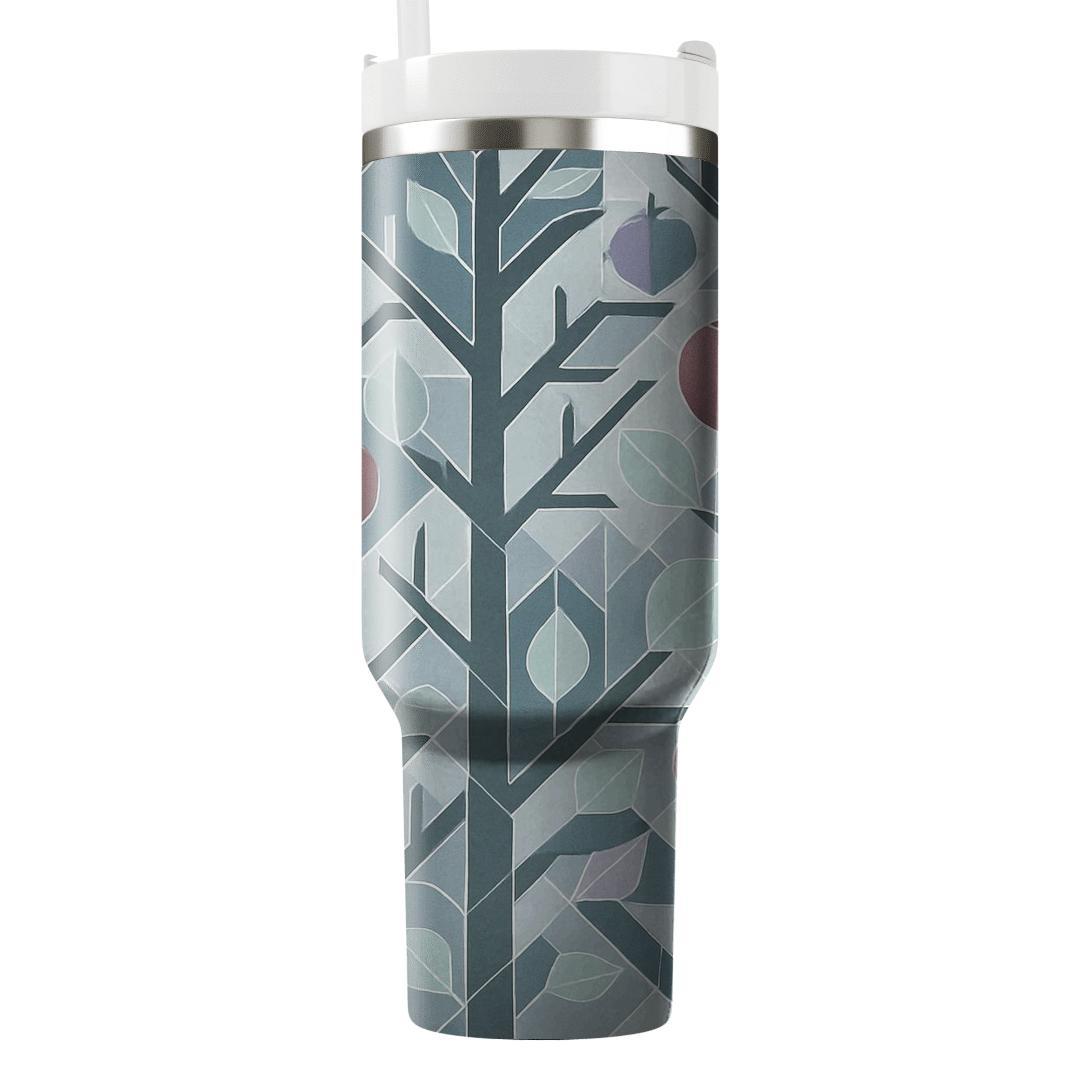 First Frost Orchard Geometry travel tumblers