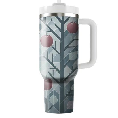 First Frost Orchard Geometry travel tumblers