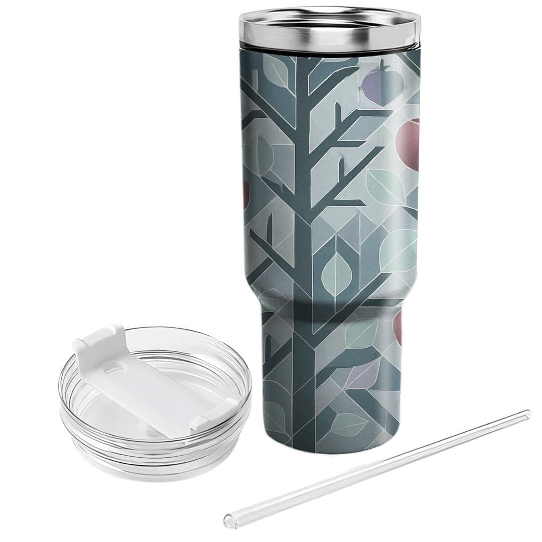 First Frost Orchard Geometry travel tumblers