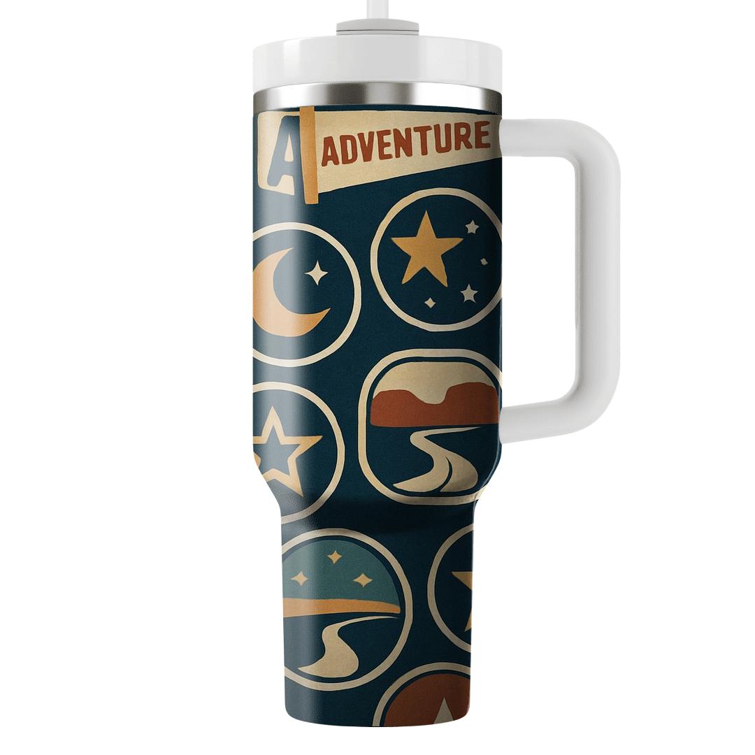Stargazer Road Trip Badges custom tumblers