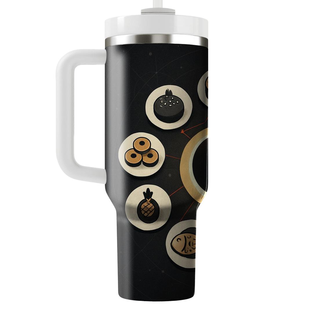 Solar Eclipse Feast Table decorative tumblers