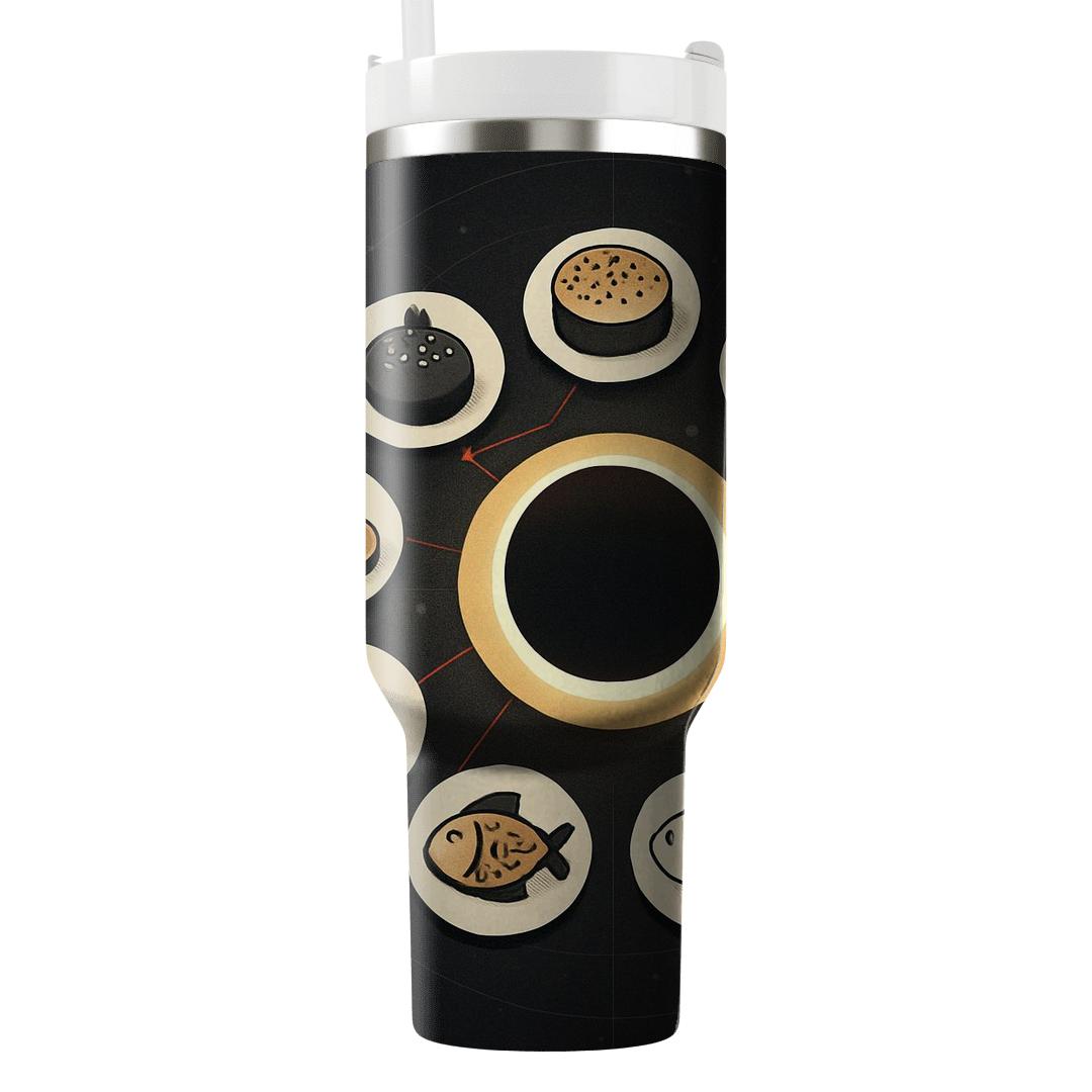 Solar Eclipse Feast Table decorative tumblers