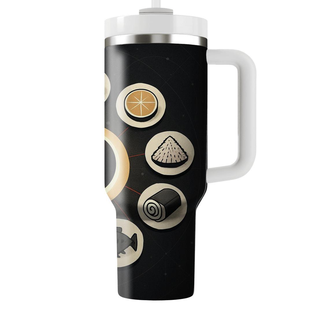 Solar Eclipse Feast Table decorative tumblers