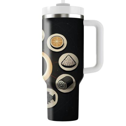 Solar Eclipse Feast Table decorative tumblers