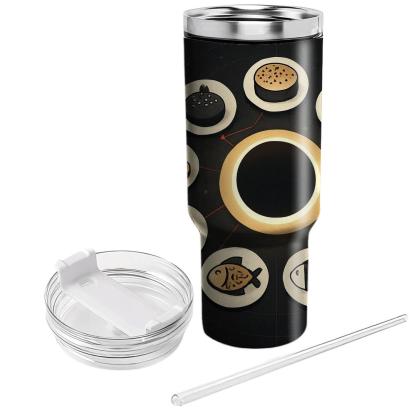 Solar Eclipse Feast Table decorative tumblers