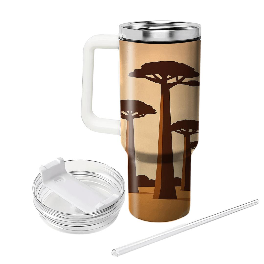Avenue Of The Baobabs Madagascar custom tumblers