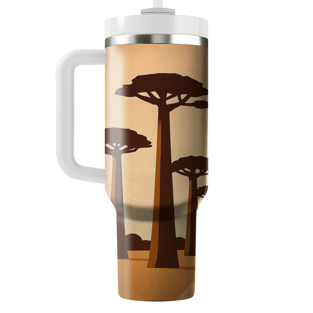 Avenue Of The Baobabs Madagascar custom tumblers