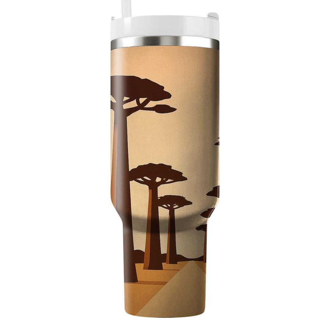 Avenue Of The Baobabs Madagascar custom tumblers