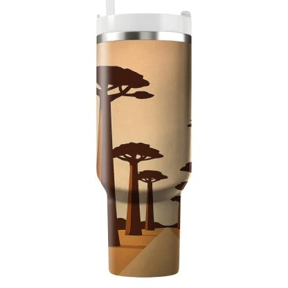 Avenue Of The Baobabs Madagascar custom tumblers