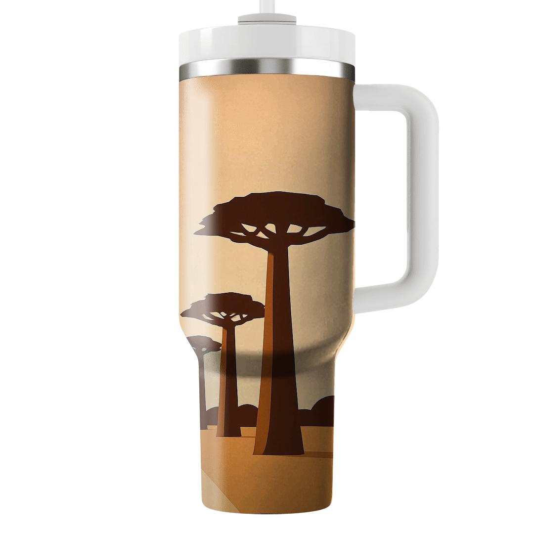 Avenue Of The Baobabs Madagascar custom tumblers