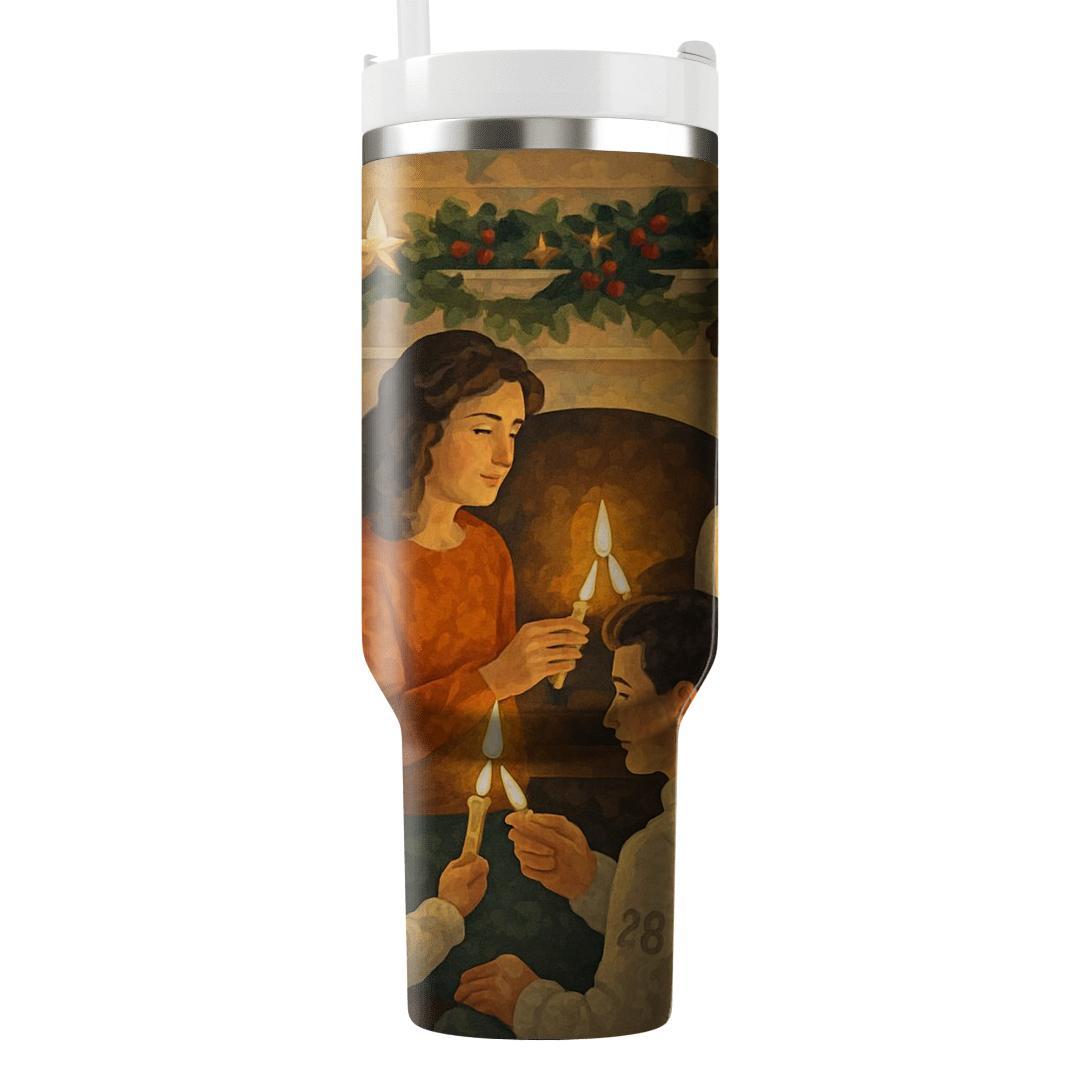 Hearth Circle Of Candles personalized tumblers