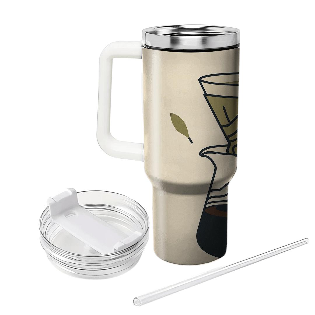 Pour Over Topographic Morning tumblers for gifts