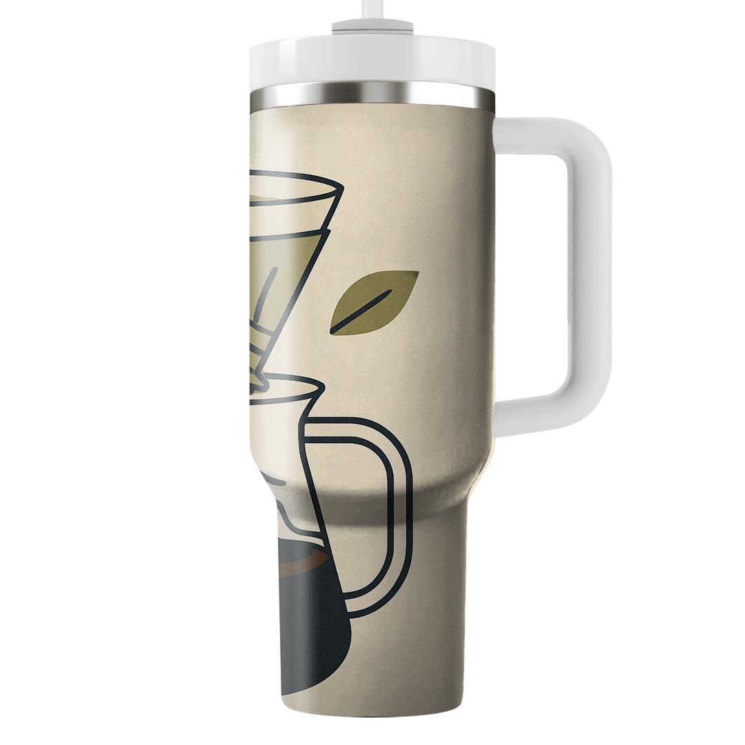 Pour Over Topographic Morning tumblers for gifts