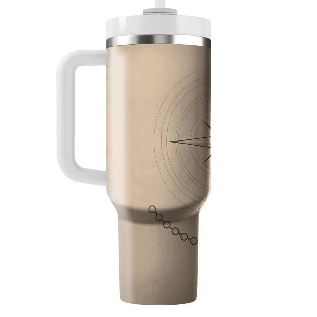 Pilgrims Compass Of Peace custom tumblers