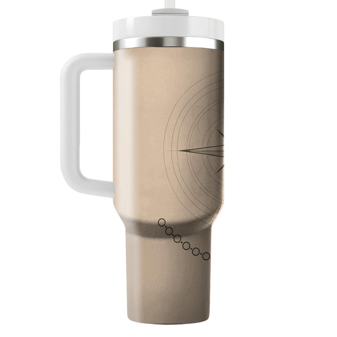 Pilgrims Compass Of Peace custom tumblers