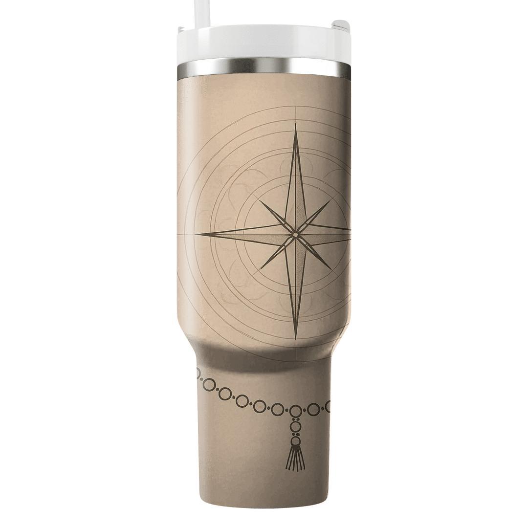 Pilgrims Compass Of Peace custom tumblers