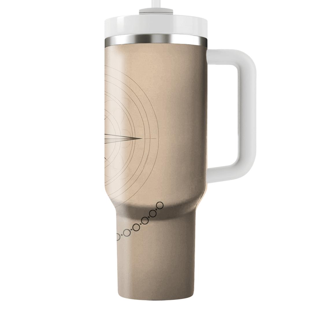 Pilgrims Compass Of Peace custom tumblers