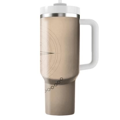 Pilgrims Compass Of Peace custom tumblers