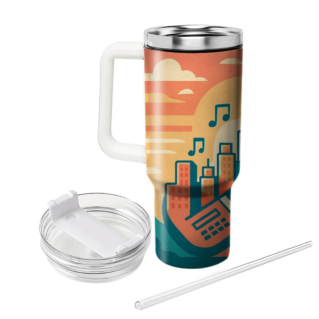 Mod Pop Keytar Skyline unique tumblers