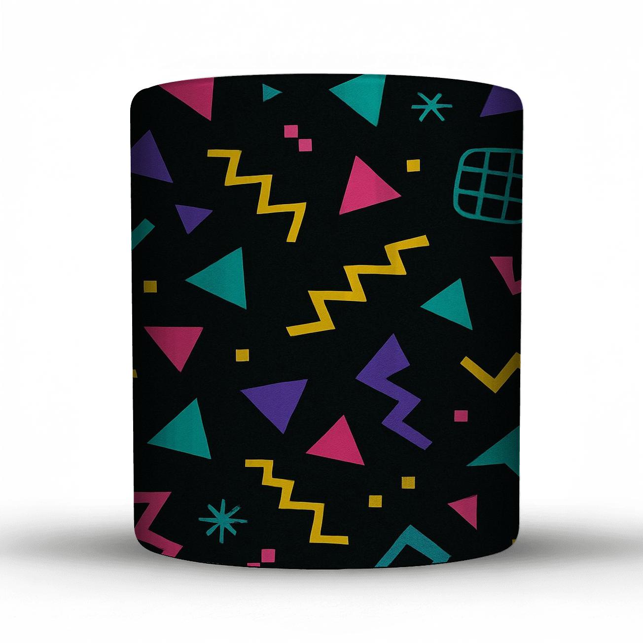 Arcade Carpet Geometry travel mugs with handles