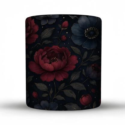 Midnight Peony Constellation personalized mugs