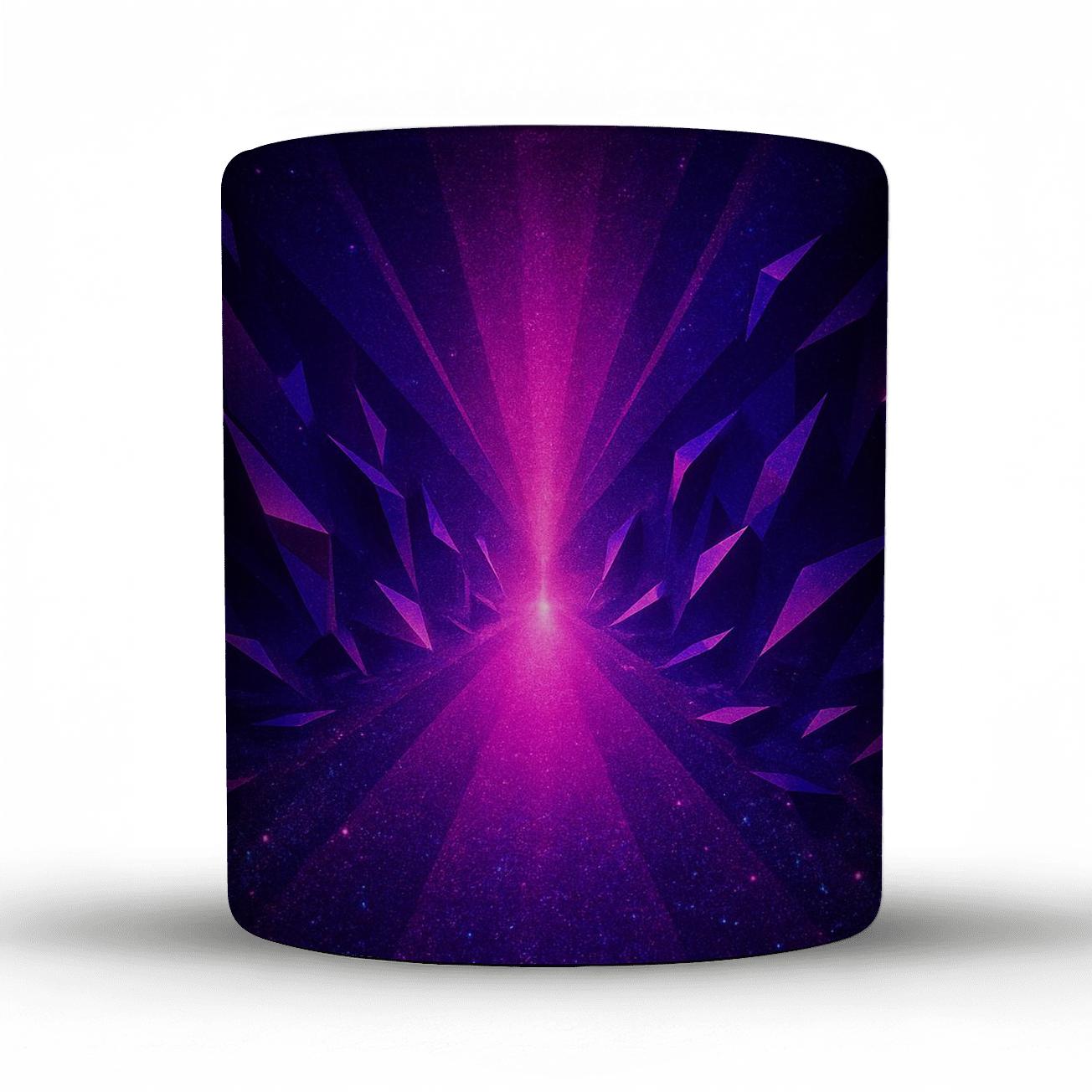 Electric Amethyst Prism Spotlight personalized mugs