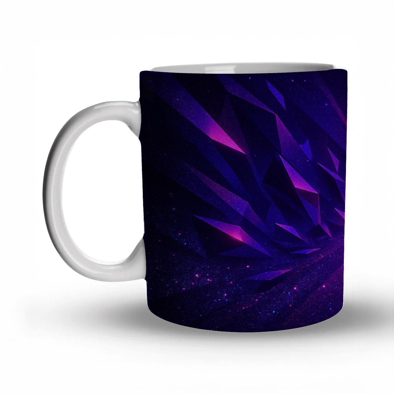 Electric Amethyst Prism Spotlight personalized mugs