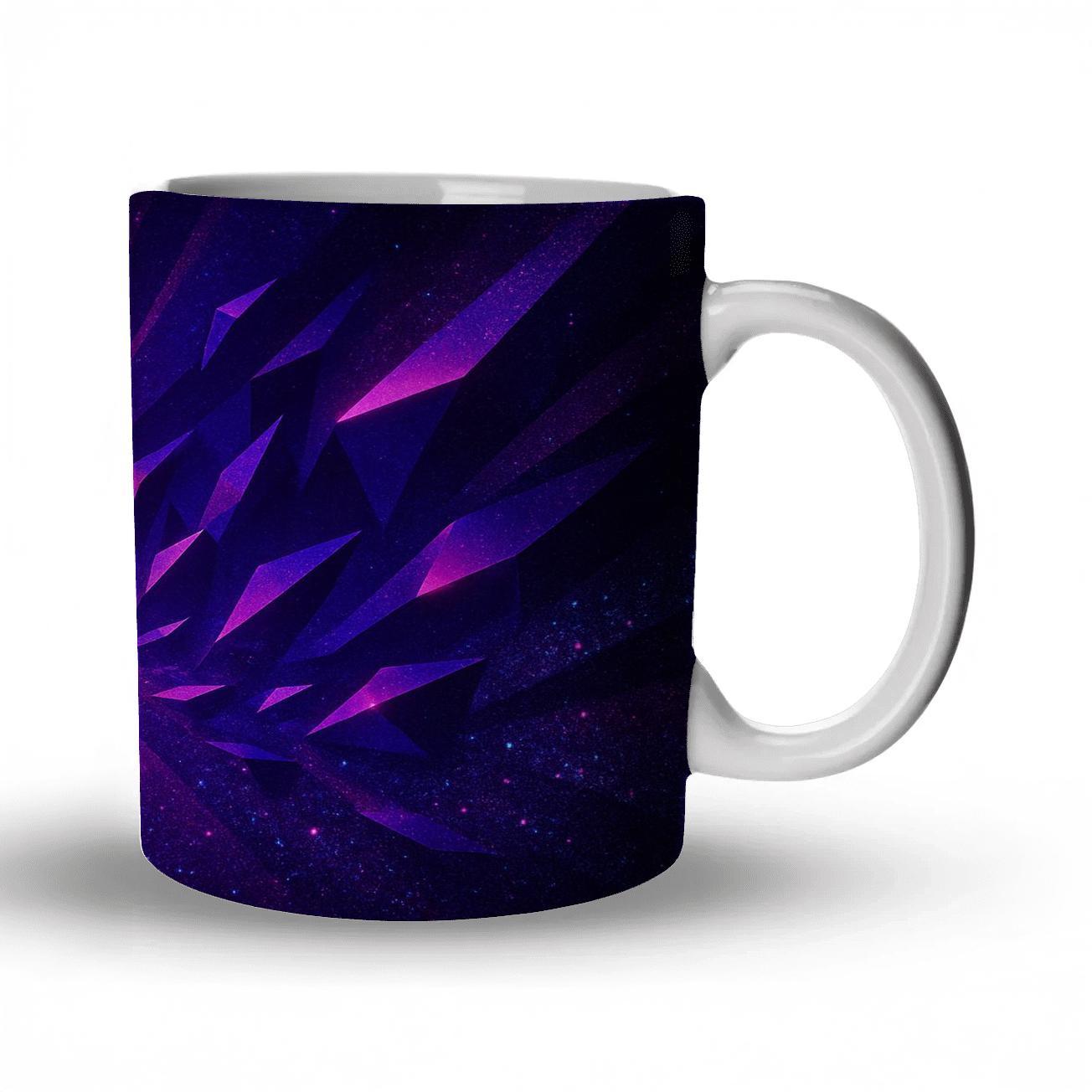 Electric Amethyst Prism Spotlight personalized mugs