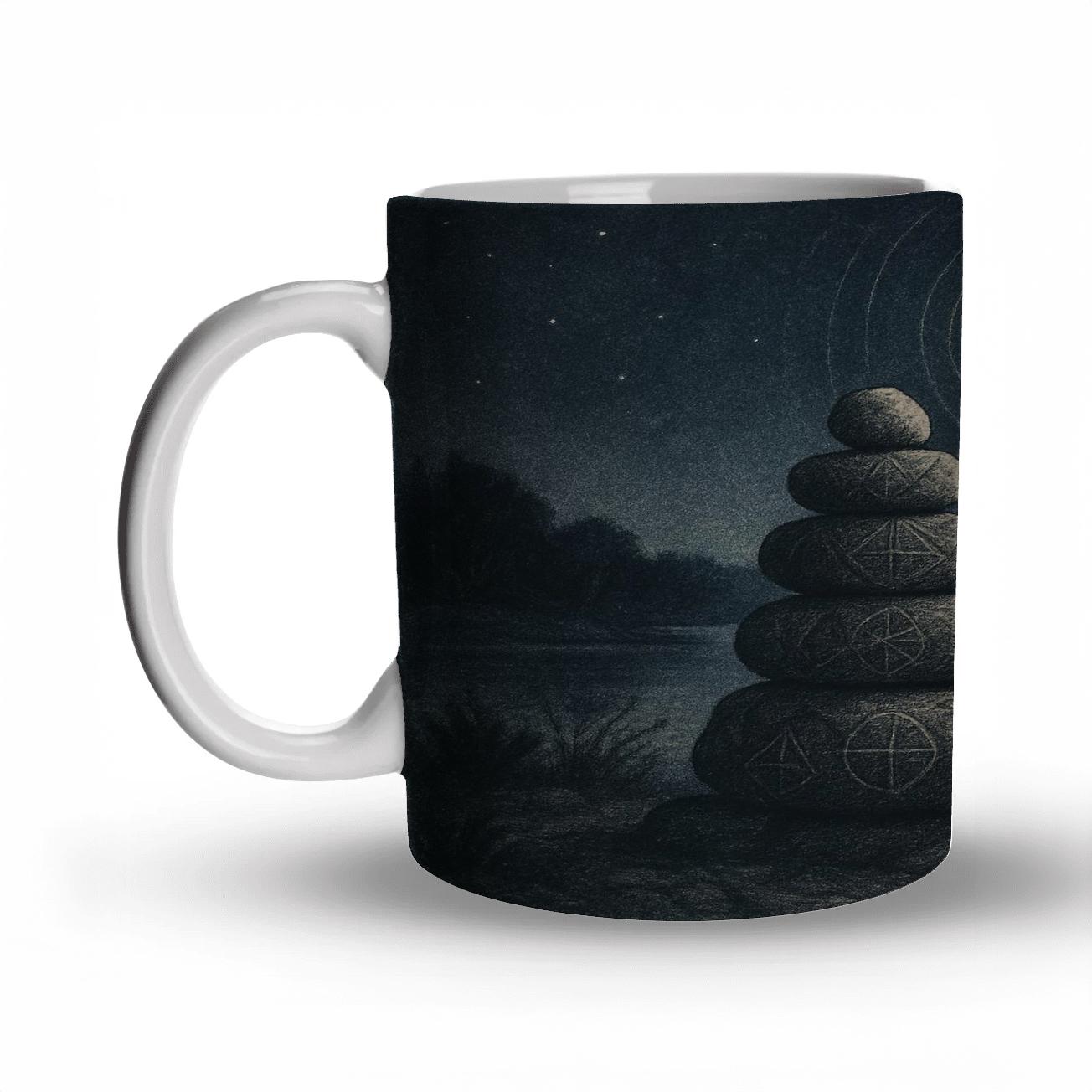 Prayer Cairn Under The Northern Star personalized mugs