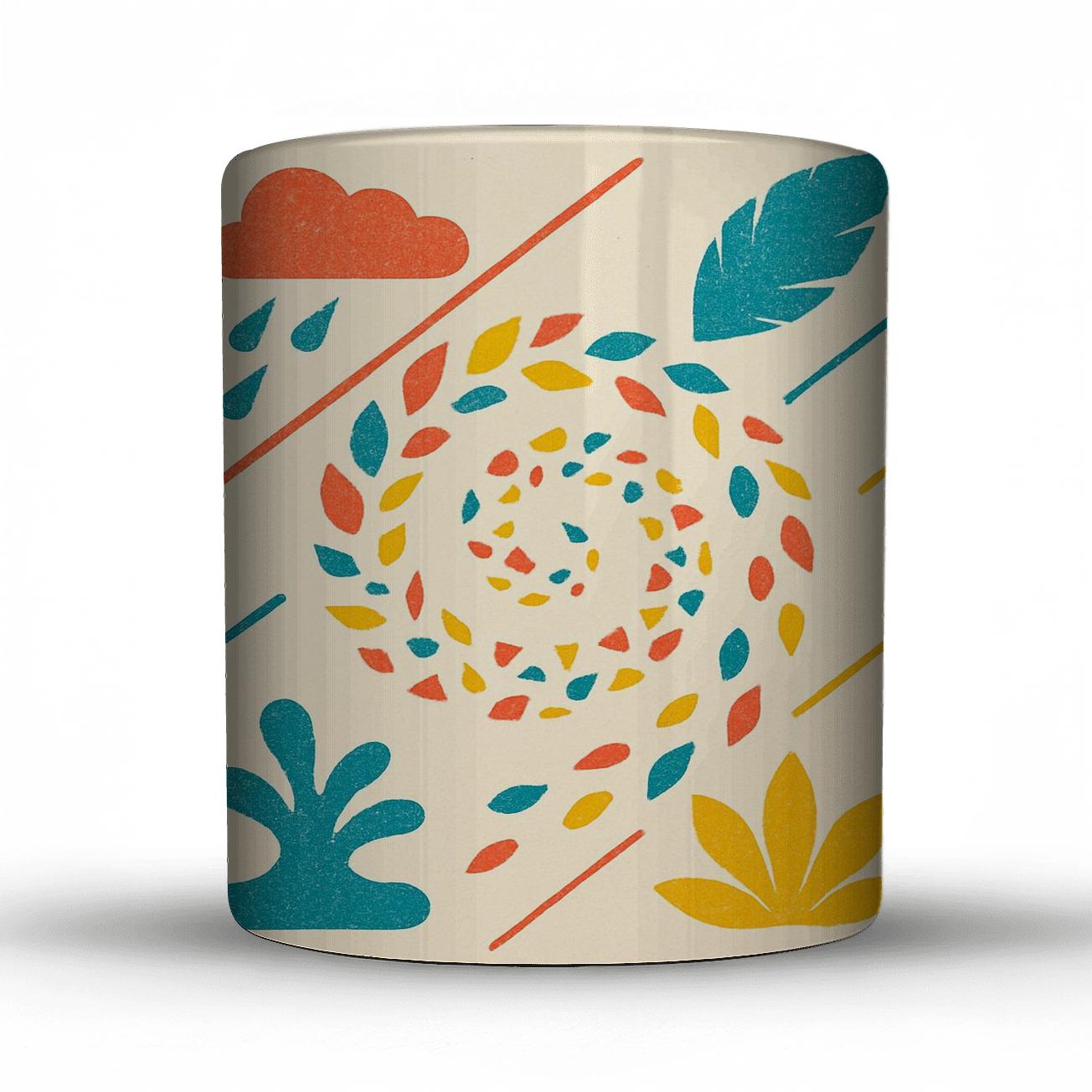 Monsoon Color Glyph Carnival novelty coffee mugs