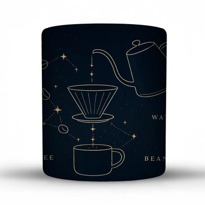 Pour Over Constellation Recipe decorative mug sets