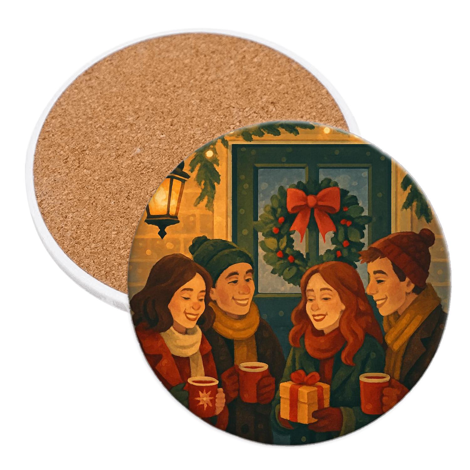Wreathlight Welcome absorbent drink coasters
