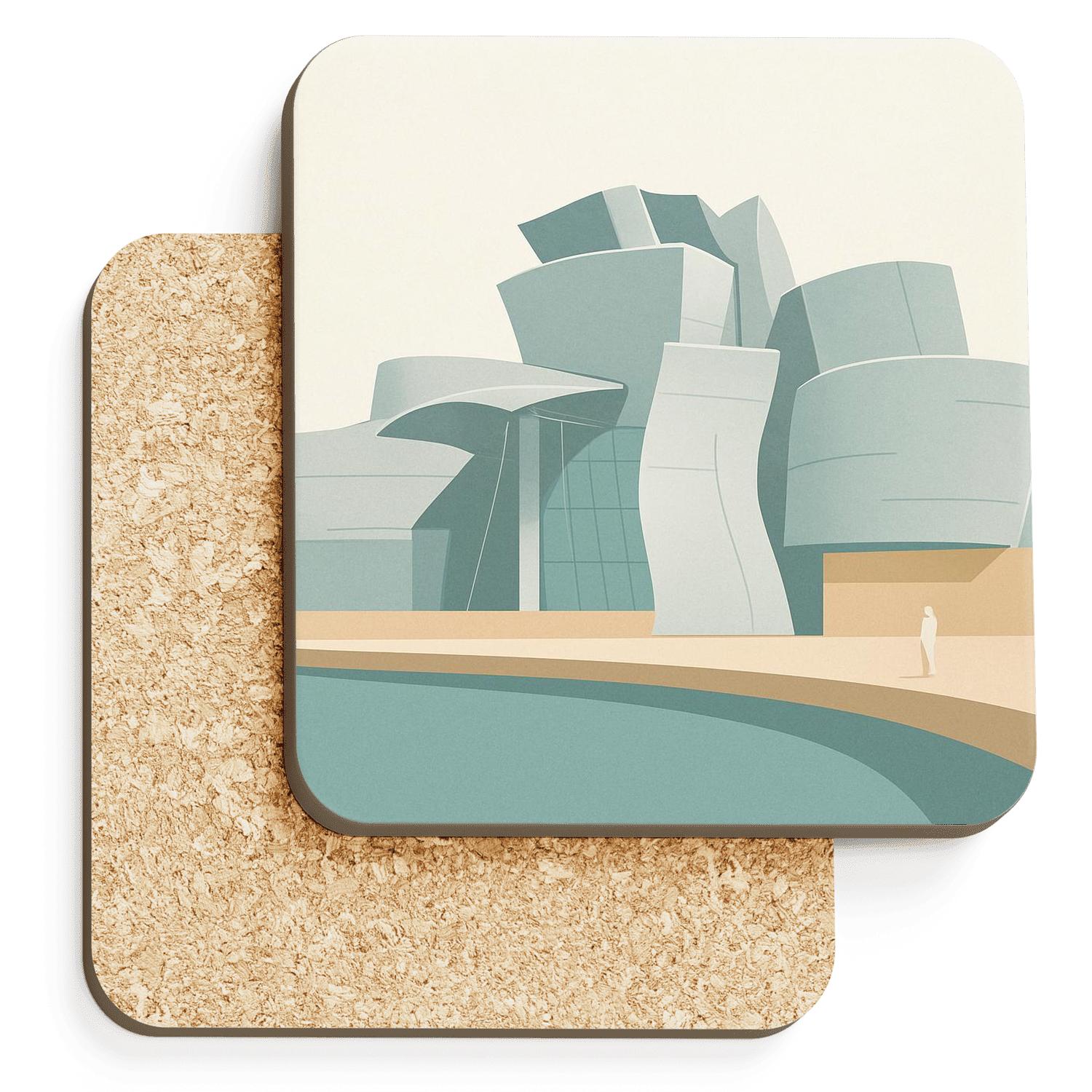 Guggenheim Museum Bilbao Bilbao Spain elegant tabletop coasters