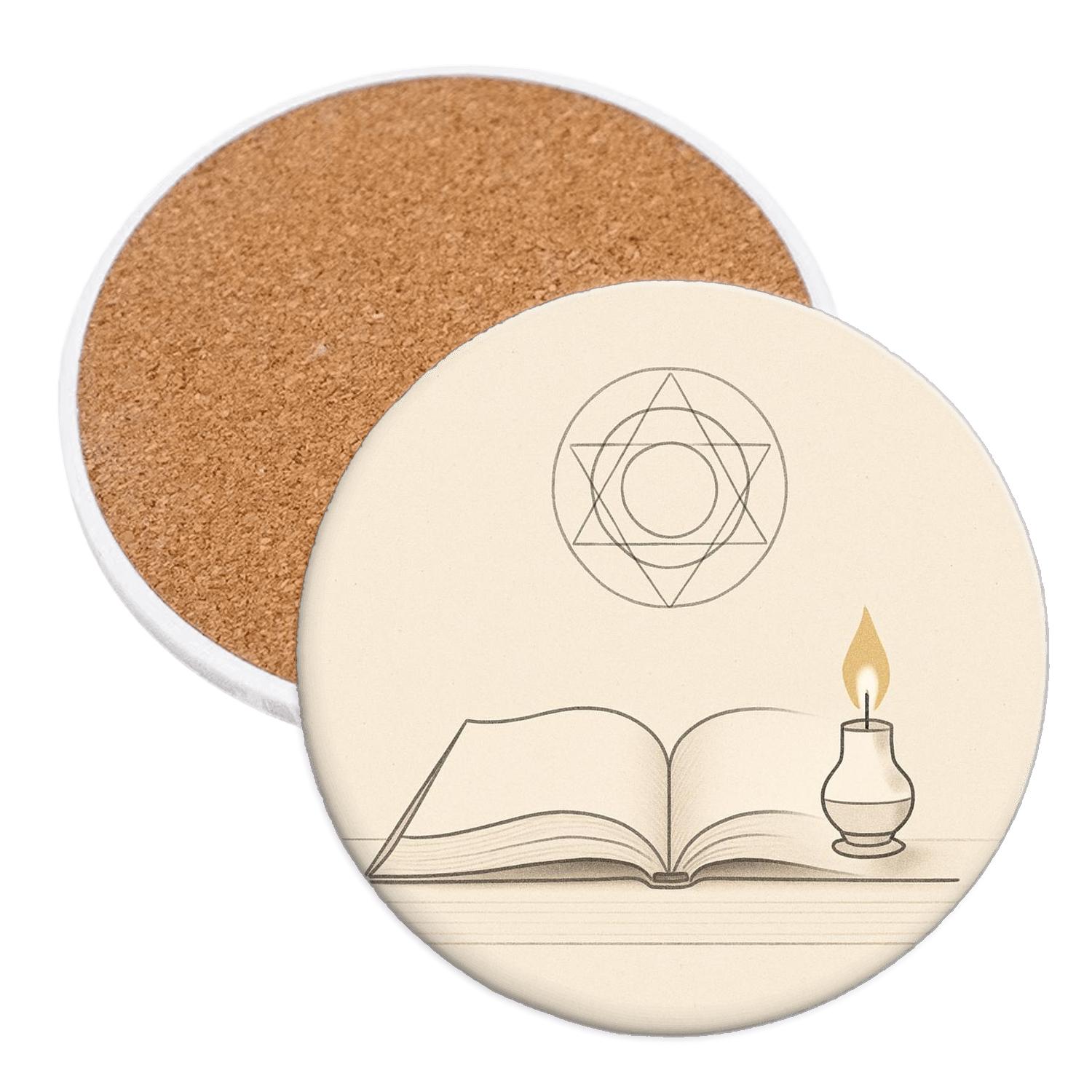 Sanctuary Of The Open Book stone coaster collections