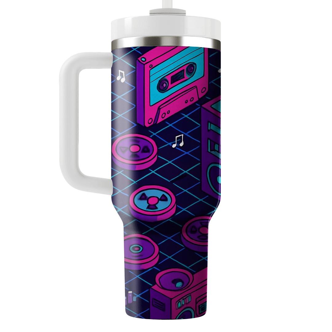 Cassette City Grid decorative tumblers