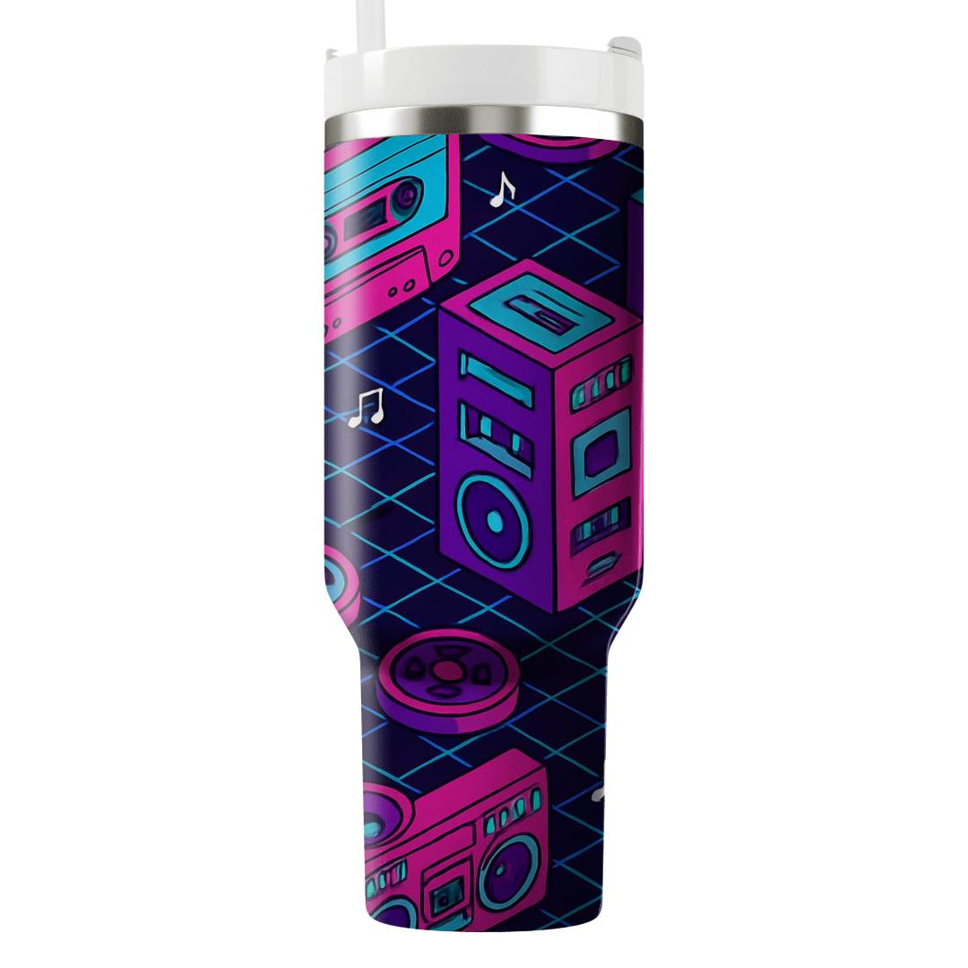 Cassette City Grid decorative tumblers