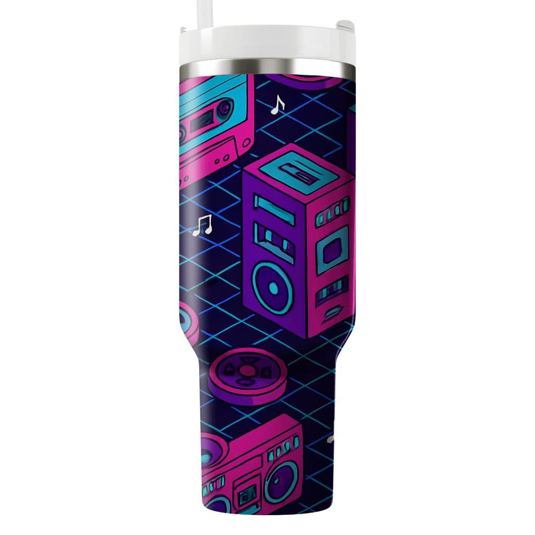 Cassette City Grid decorative tumblers