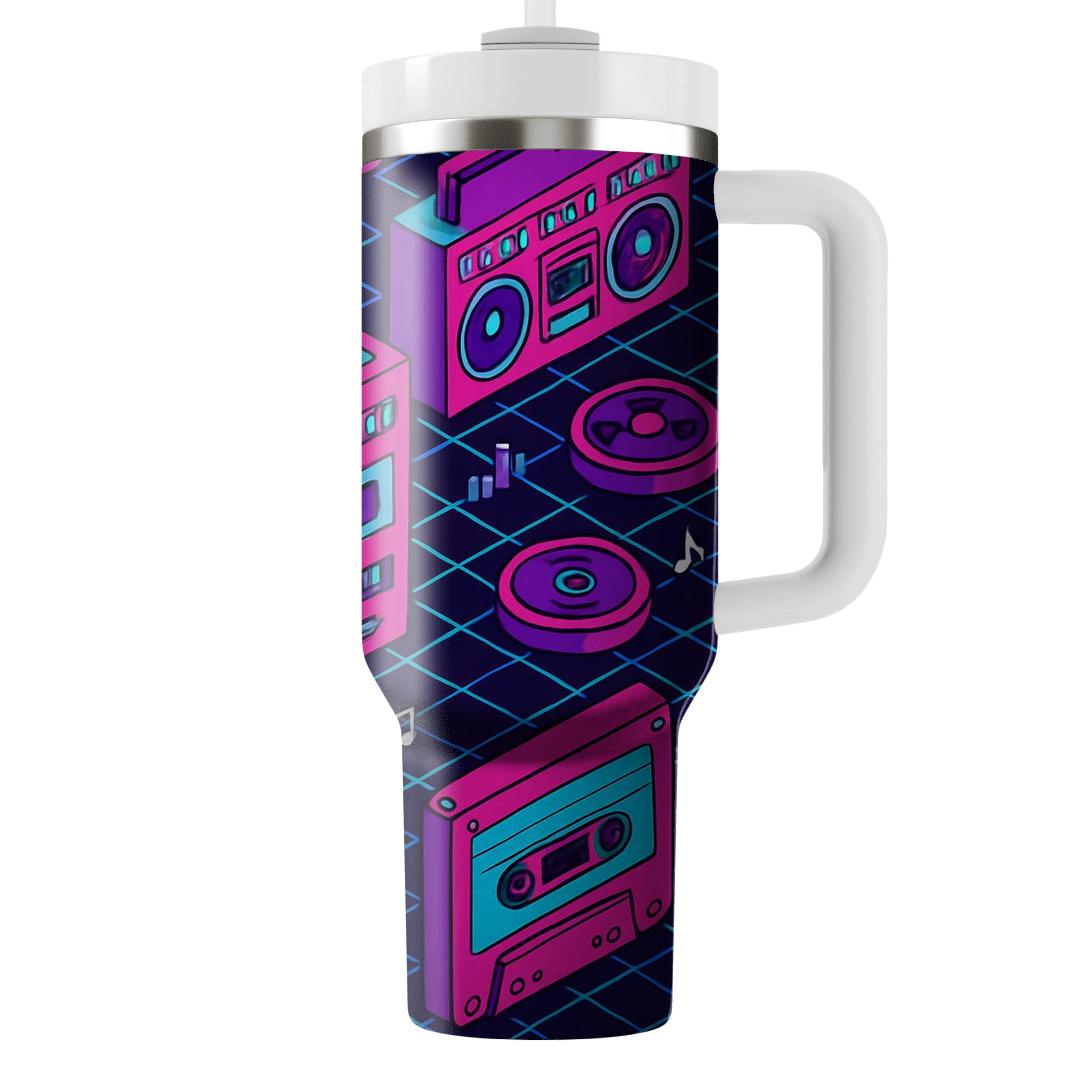 Cassette City Grid decorative tumblers