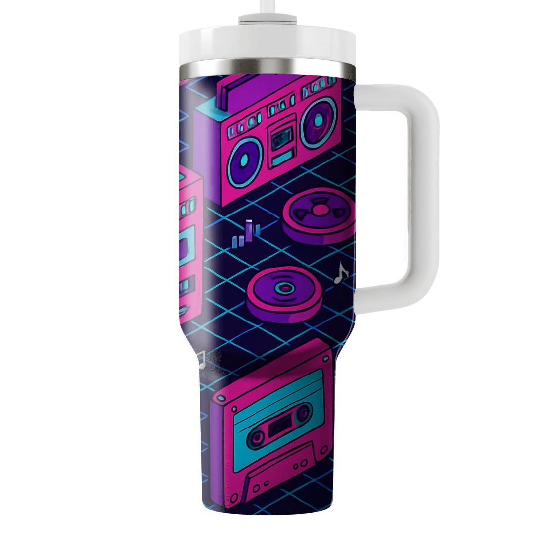Cassette City Grid decorative tumblers