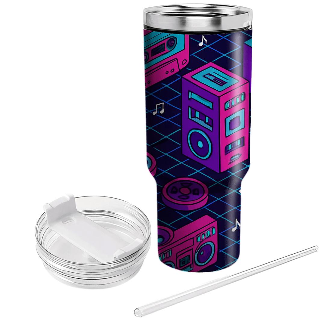 Cassette City Grid decorative tumblers