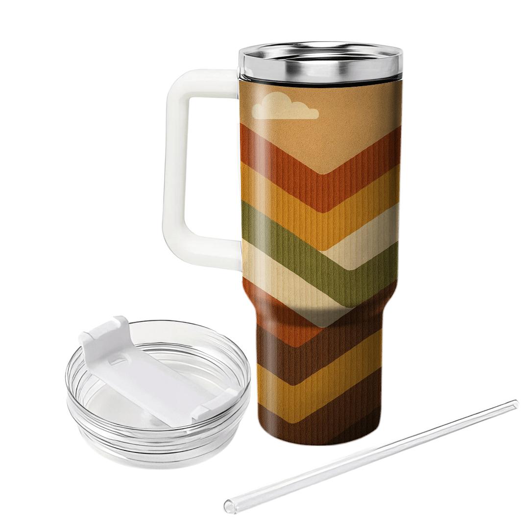 Corduroy Canyon Chevron unique tumblers