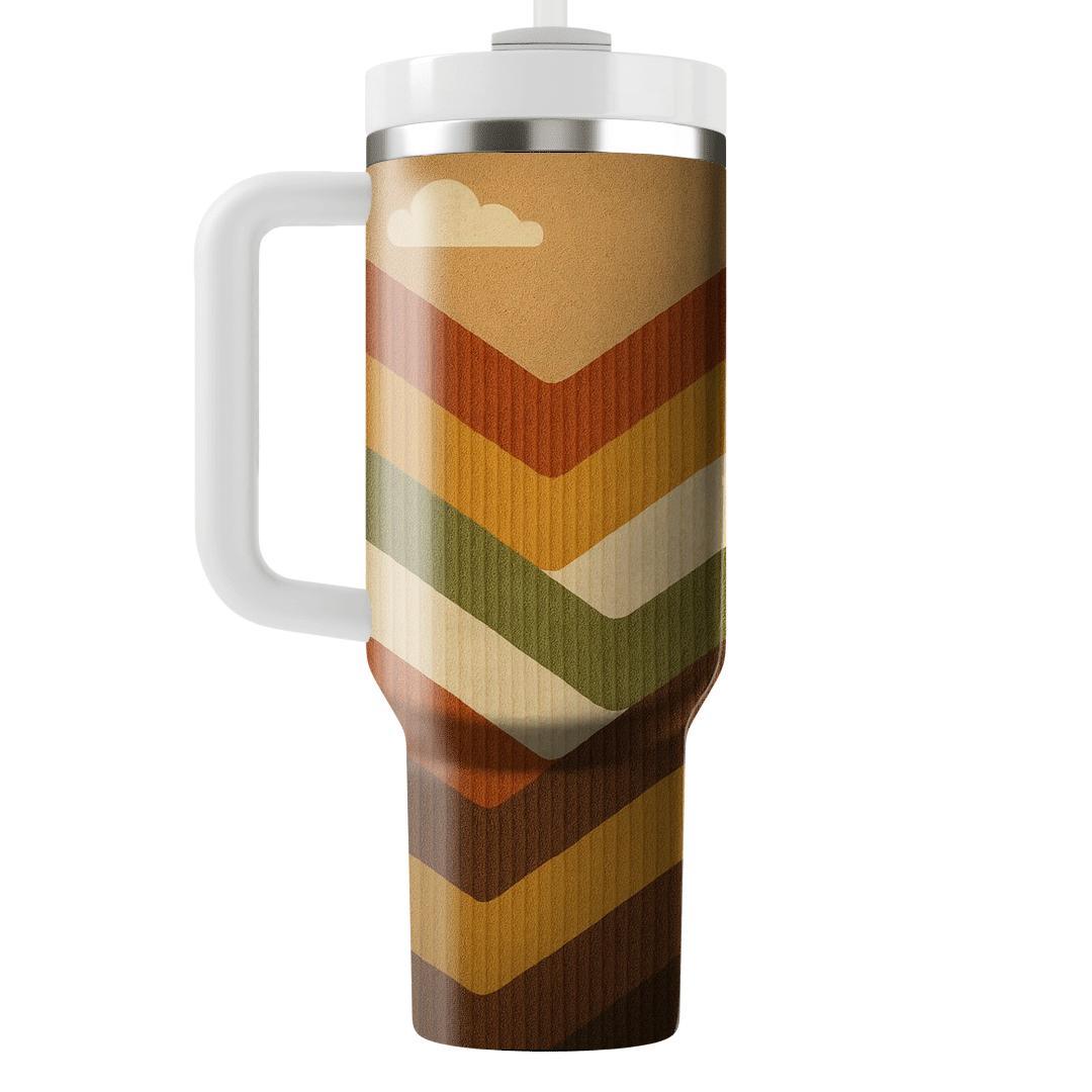 Corduroy Canyon Chevron unique tumblers